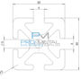 Picture of Silver aluminum strip 30 X 30